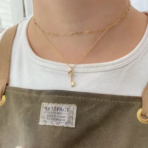Keyed In Pendant | Recycled 14k Gold