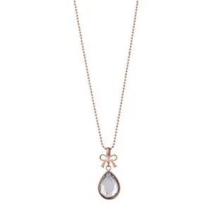 Knight & Day Bow & Teardrop Necklace N190NST