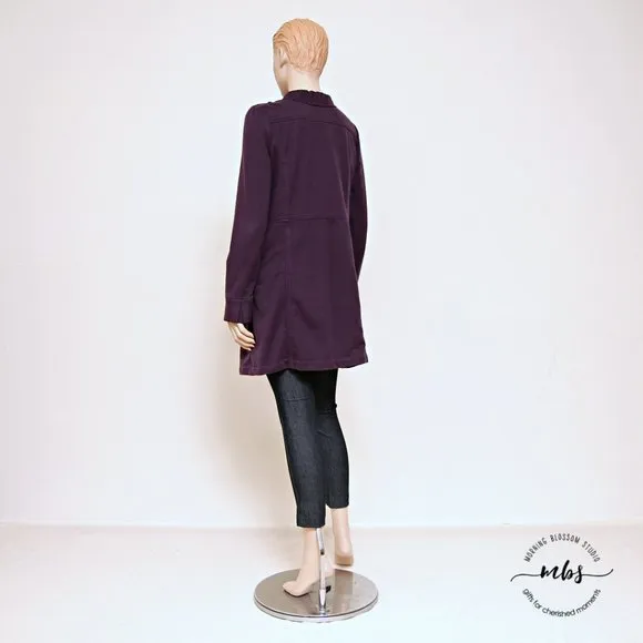 Kut From the Kloth Puff Sleeve Single Breasted Ruffle Trench Coat