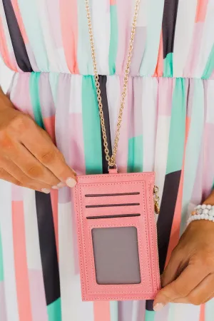 Lanyard Wallet- Pink