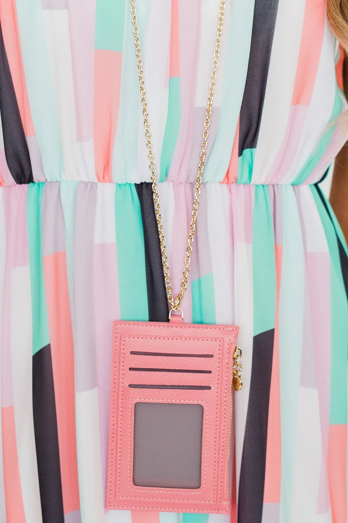 Lanyard Wallet- Pink