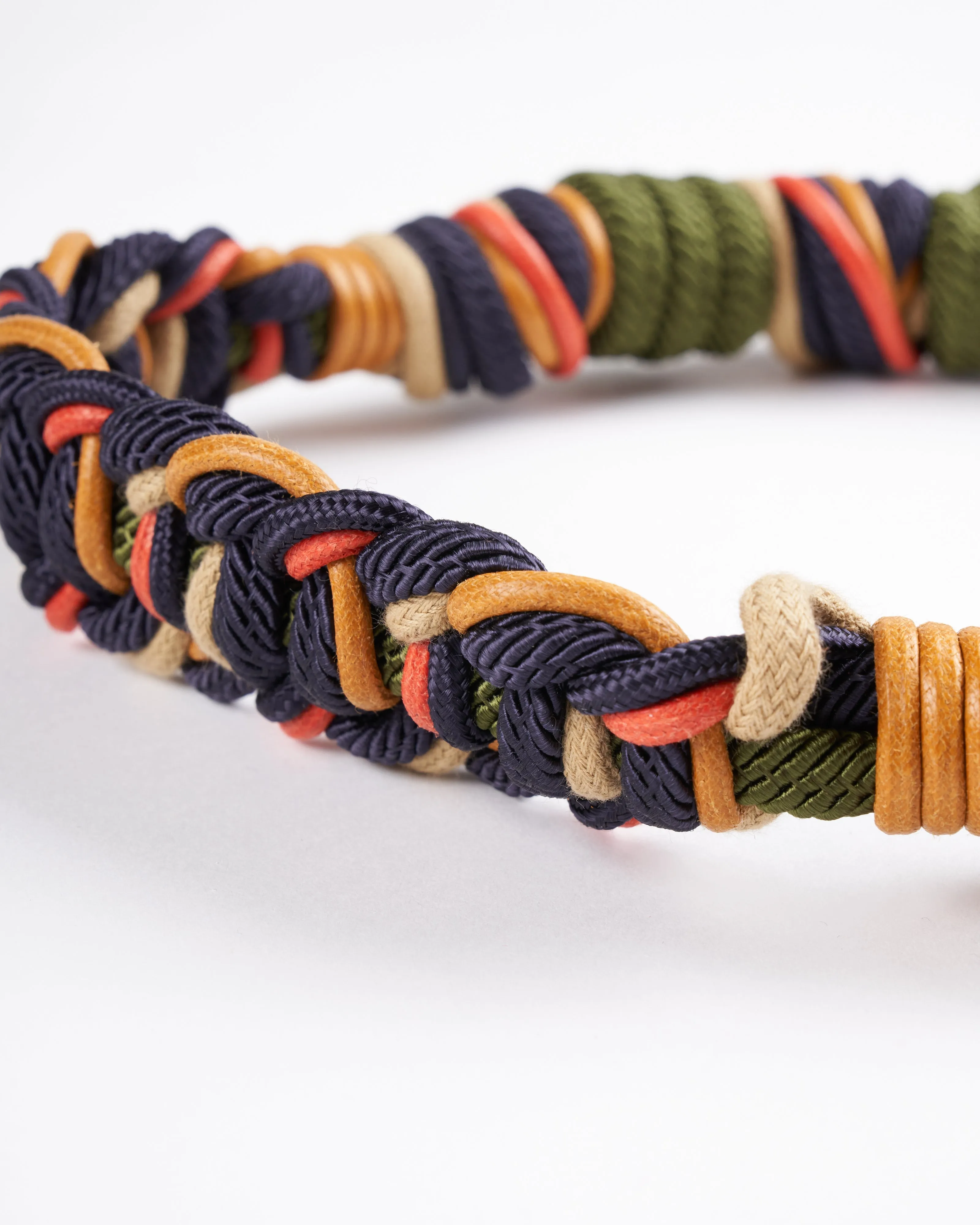 laure bag strap - mustard, orange, green & navy
