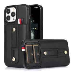Leather Card Holder Phone Case With Kickstand