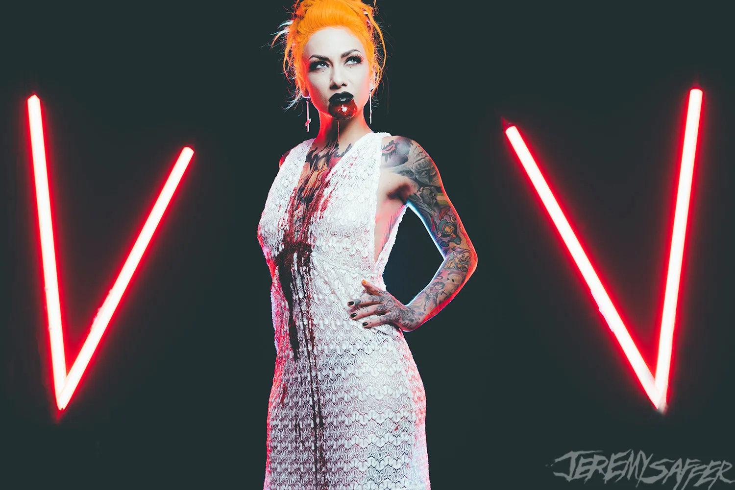 Lena Scissorhands - Darkness and Fangs 01 - signed limited edition 8x12 metallic print