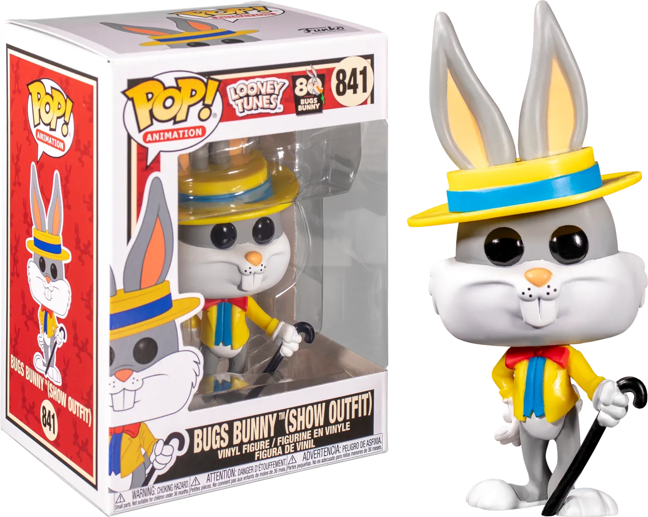 Looney Tunes - Bugs Bunny in Show Outfit 80th Anniversary Pop! Vinyl Figure