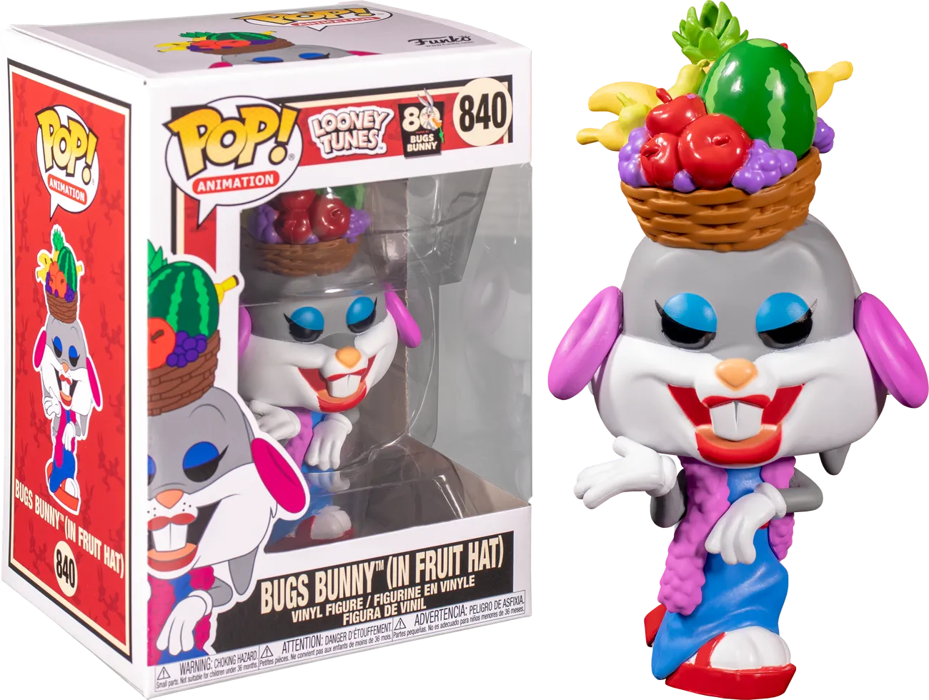 Looney Tunes - Bugs Bunny with Fruit Hat 80th Anniversary Pop! Vinyl Figure