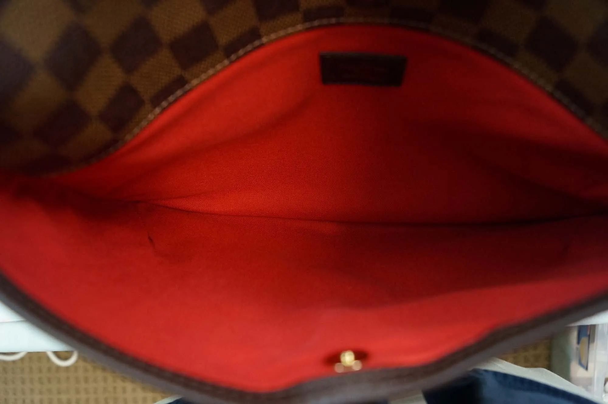 LOUIS VUITTON Damier Ebene Bloomsbury Pm Shoulder Bag