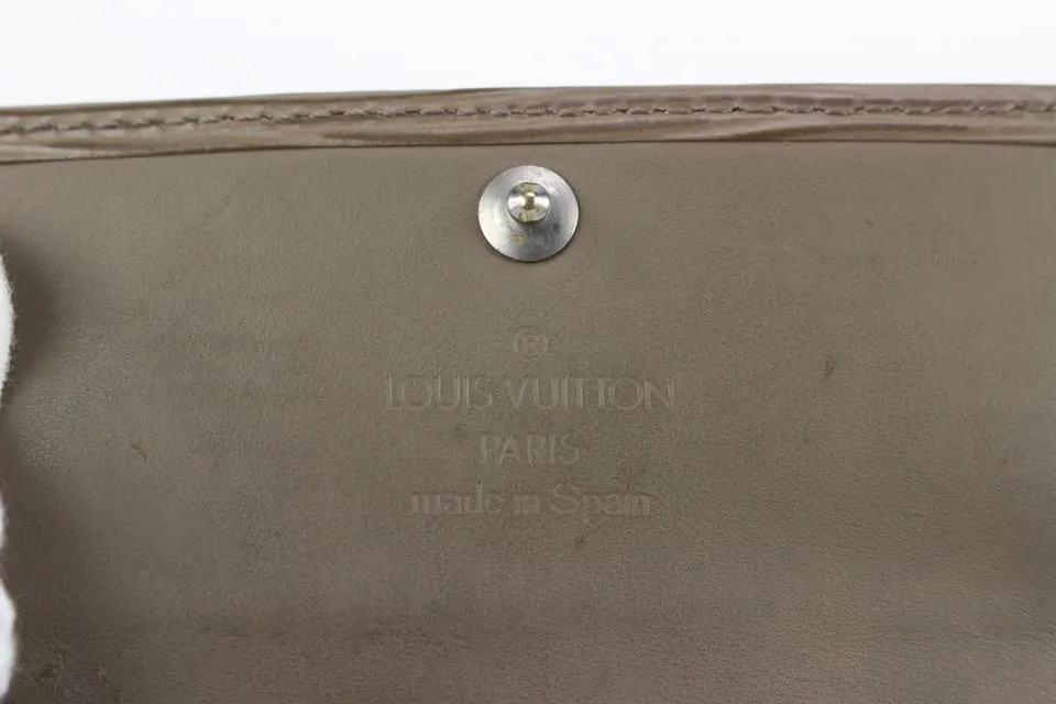 Louis Vuitton Grey Pepper Epi Leather Multicles 4 Key Holder Wallet case 127lvs76