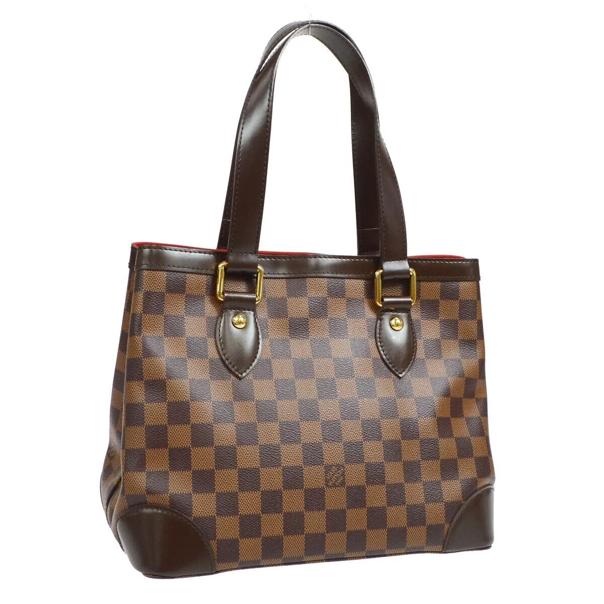 LOUIS VUITTON HAMPSTEAD PM HAND TOTE BAG PURSE DAMIER EBENE N51205 94644