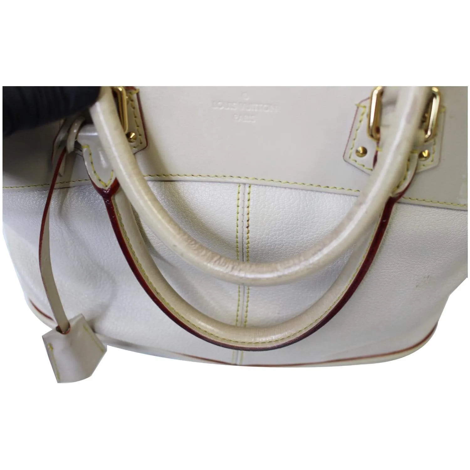 LOUIS VUITTON Lockit MM Suhali Leather Tote Bag Ivory - Last Call