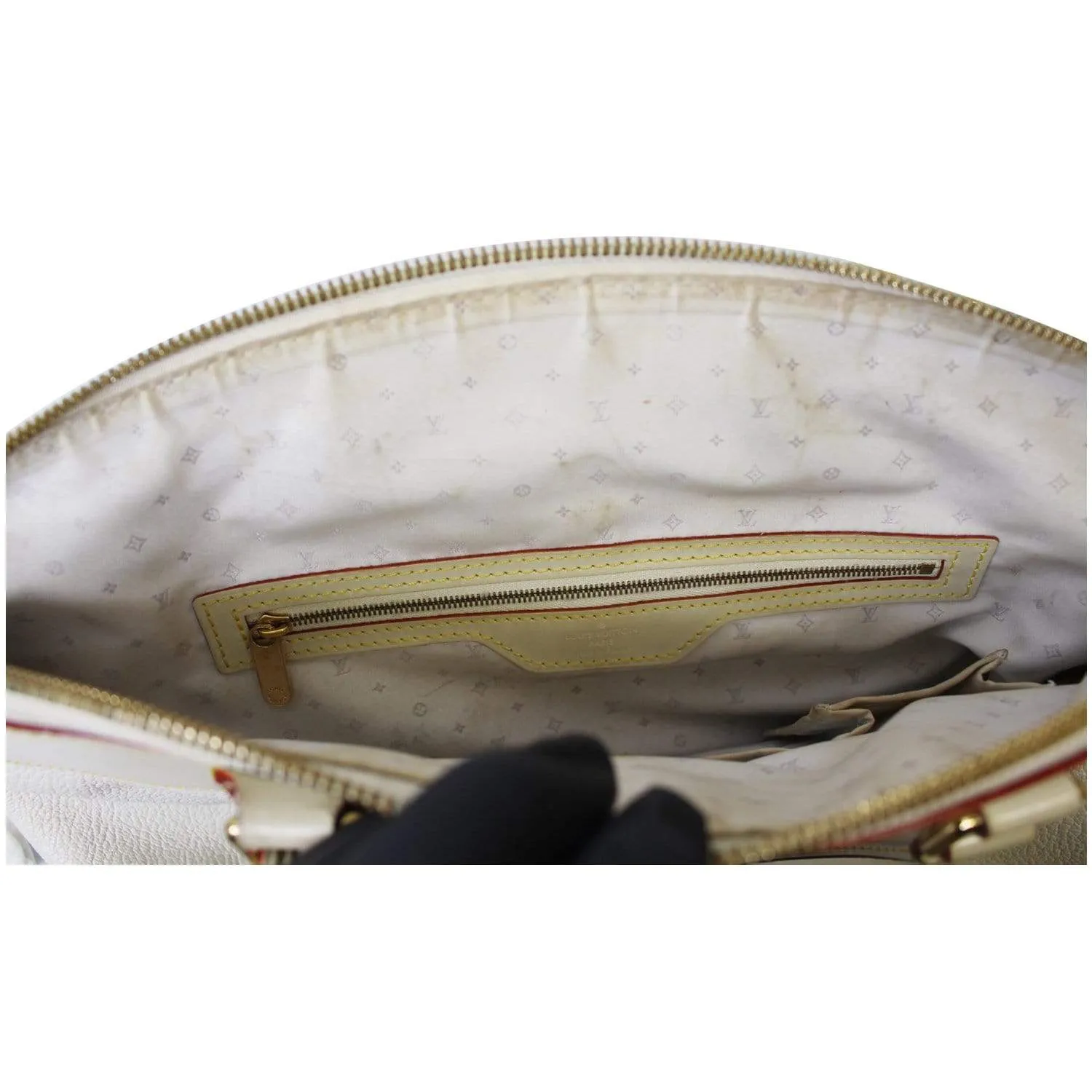 LOUIS VUITTON Lockit MM Suhali Leather Tote Bag Ivory - Last Call