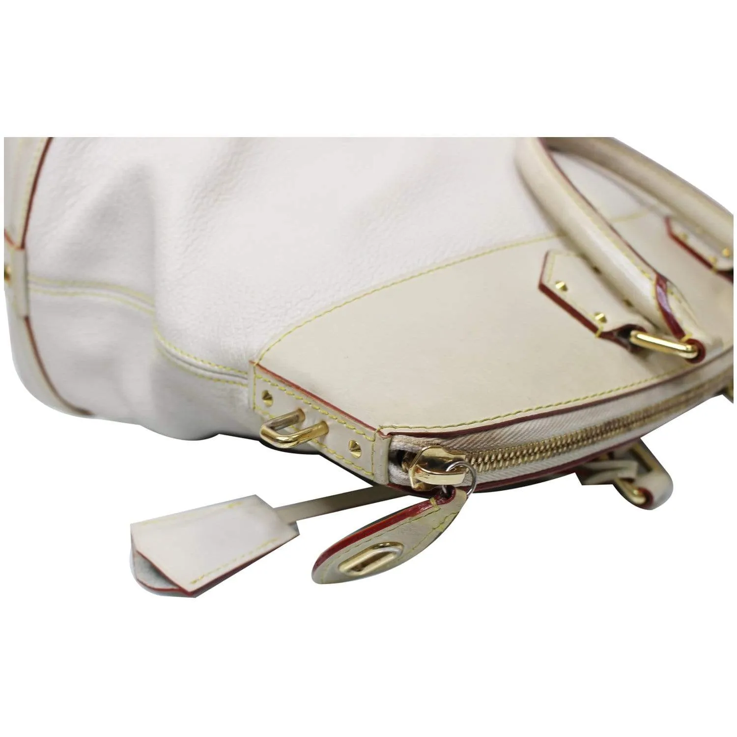 LOUIS VUITTON Lockit MM Suhali Leather Tote Bag Ivory - Last Call