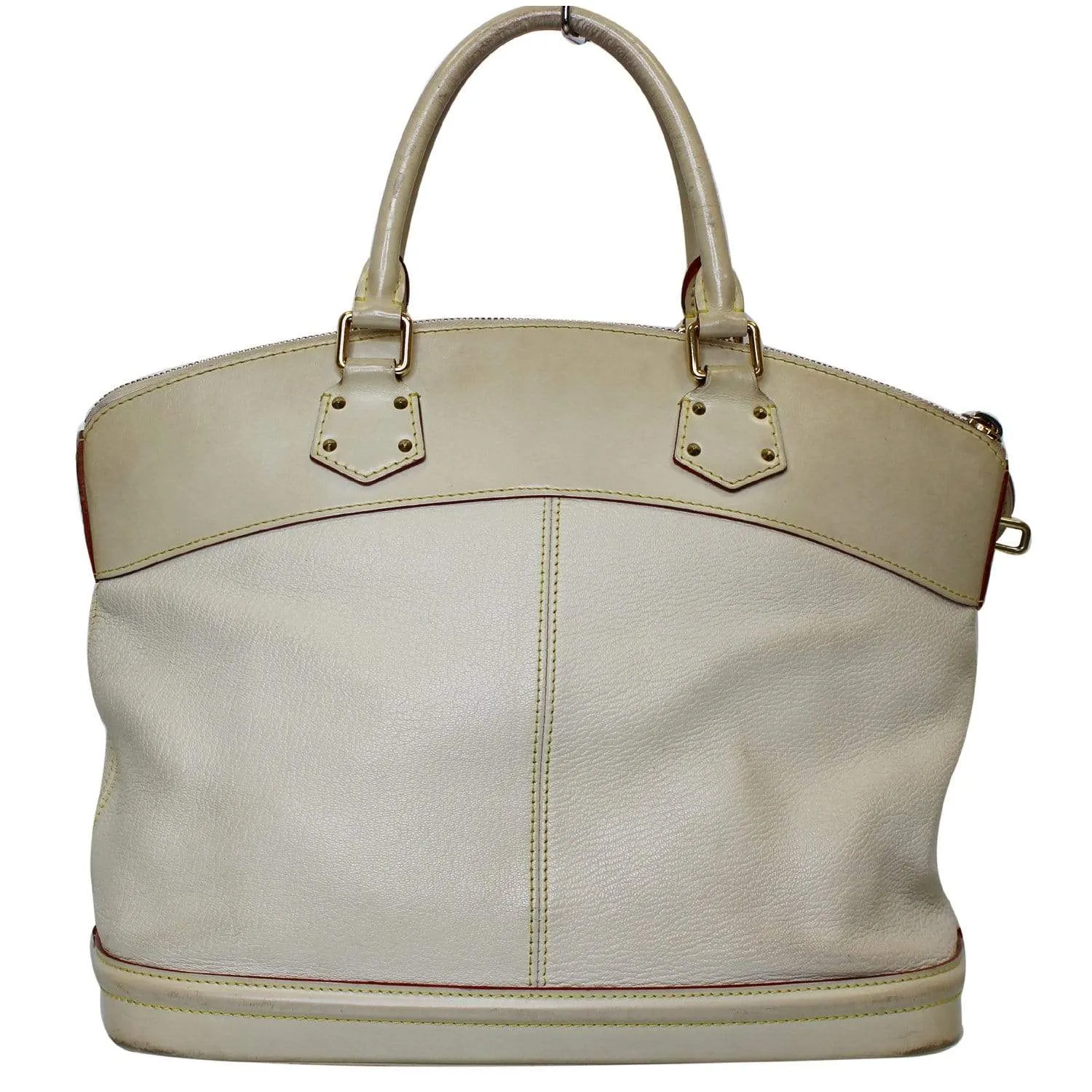 LOUIS VUITTON Lockit MM Suhali Leather Tote Bag Ivory - Last Call