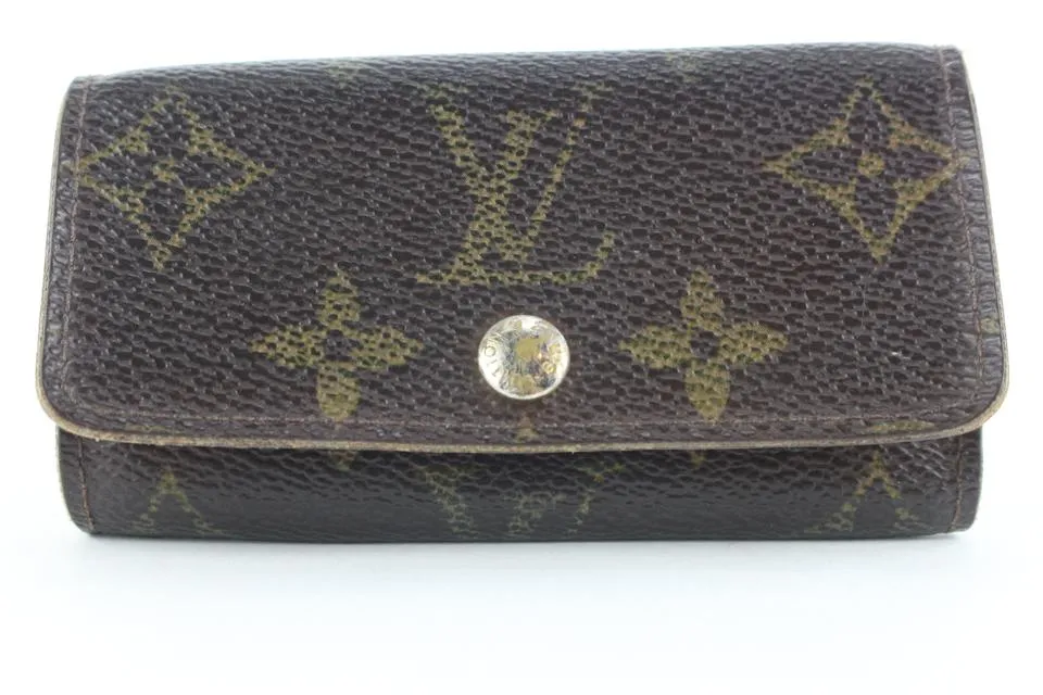 Louis Vuitton Monogram Multicles 4 Key Holder Wallet Case 8lk0122