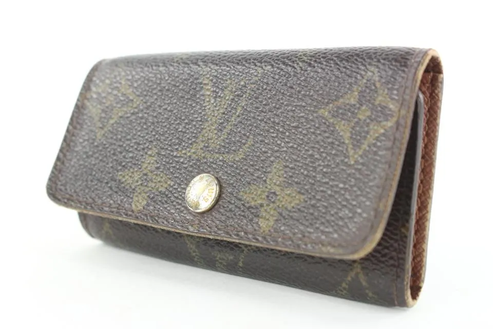 Louis Vuitton Monogram Multicles 4 Key Holder Wallet Case 8lk0122