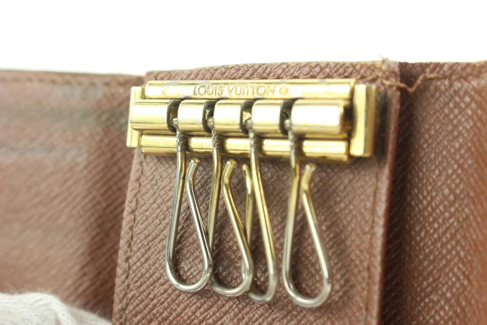 Louis Vuitton Monogram Multicles 4 Key Holder Wallet Case 8lk0122