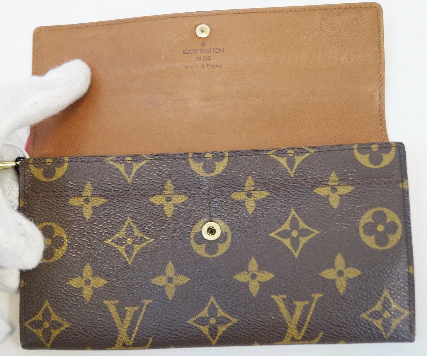 LOUIS VUITTON Monogram Portefeiulle Sarah Long Bifold Wallet