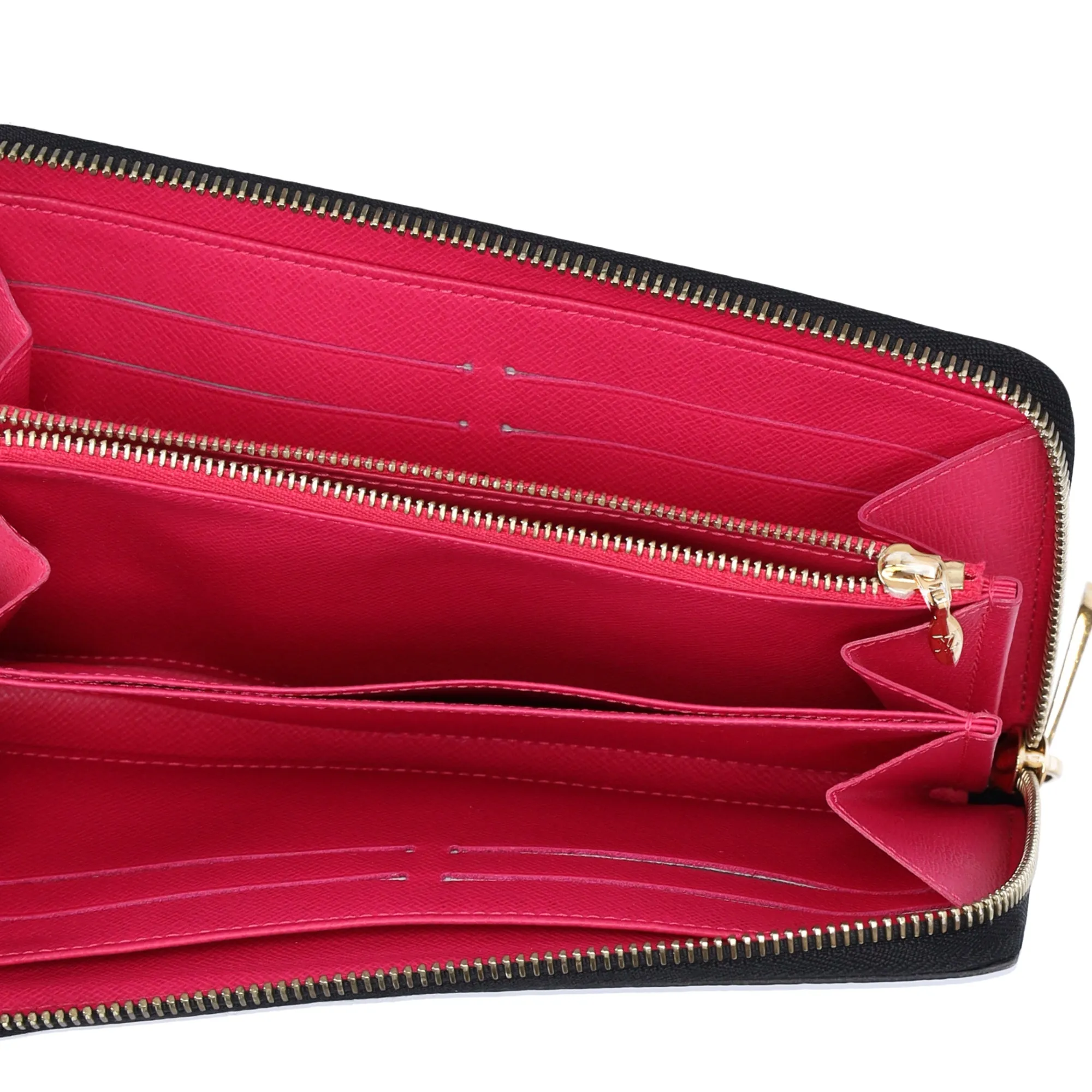 Louis Vuitton Murakami Zippy Wallet Monogram Black Multicolor Pink