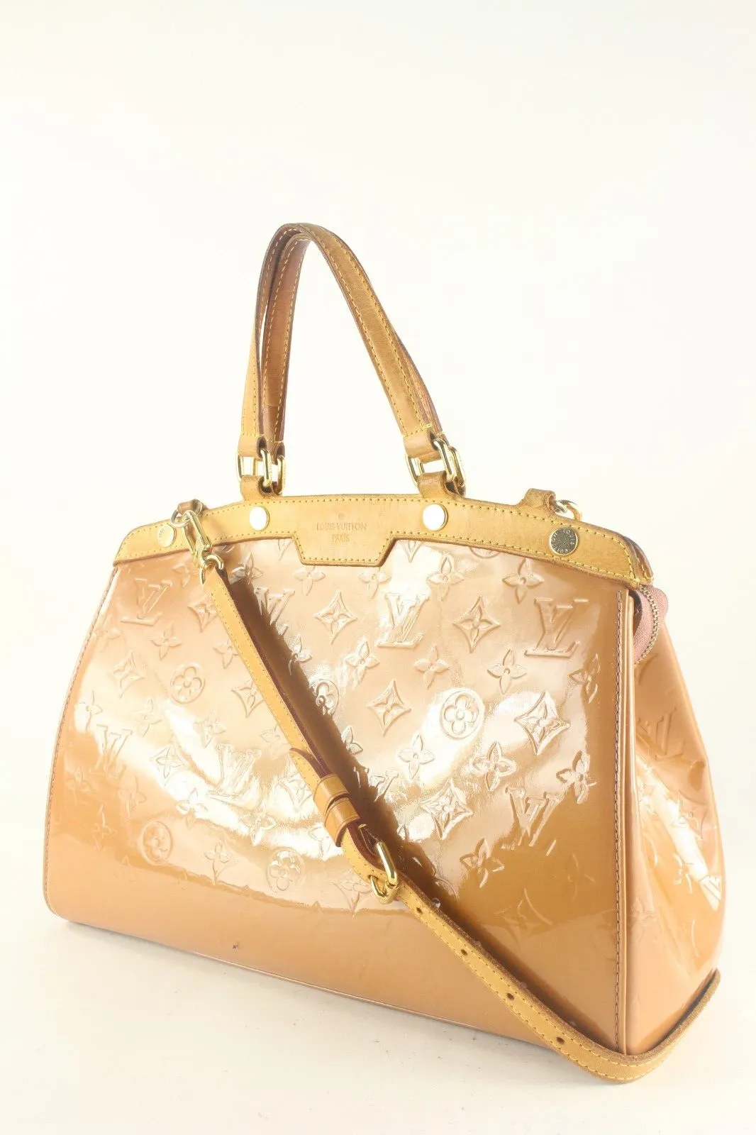 Louis Vuitton Nude Monogram Vernis Brea Tote 2way with Strap 9LK725K