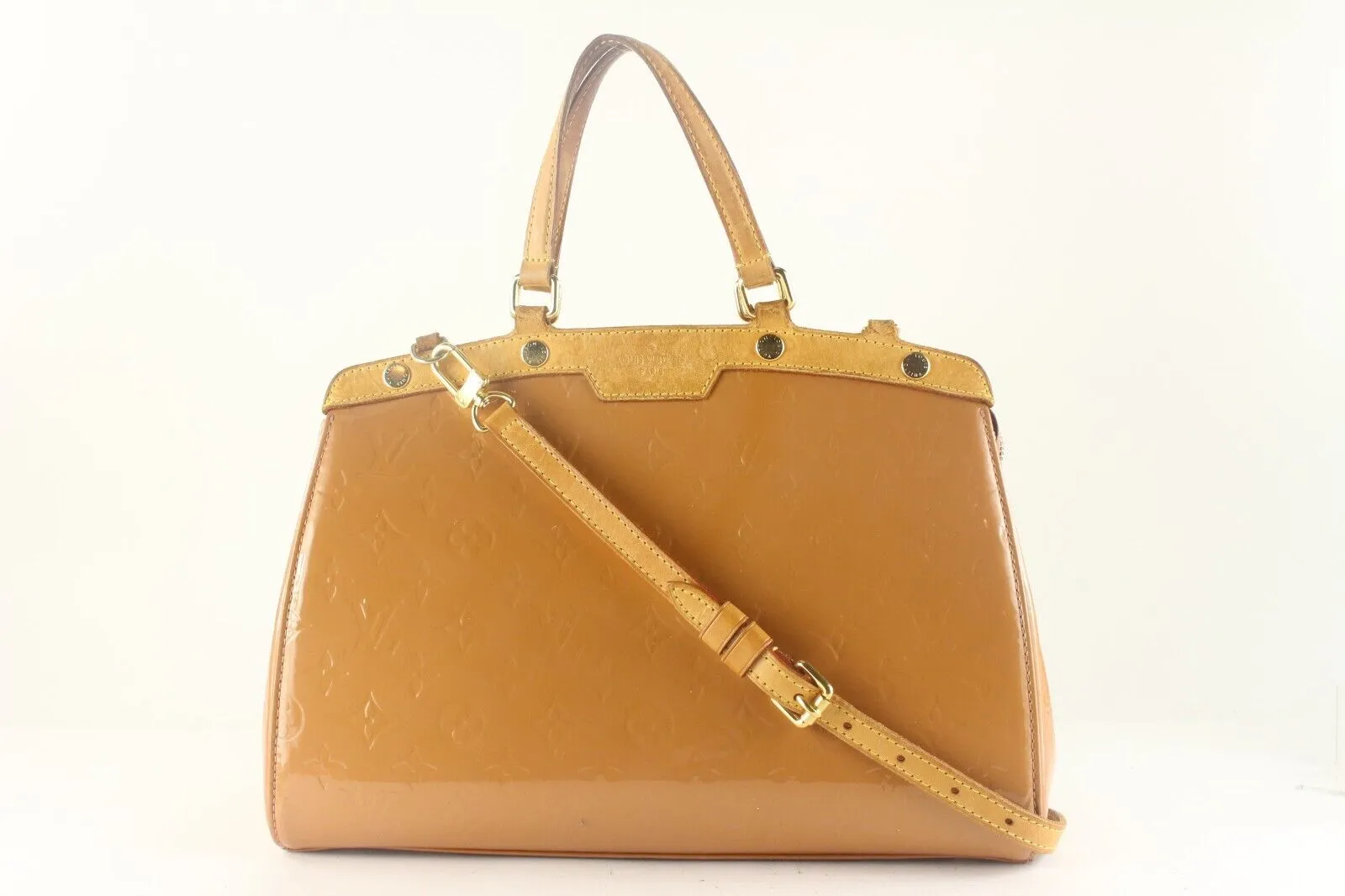 Louis Vuitton Nude Monogram Vernis Brea Tote 2way with Strap 9LK725K