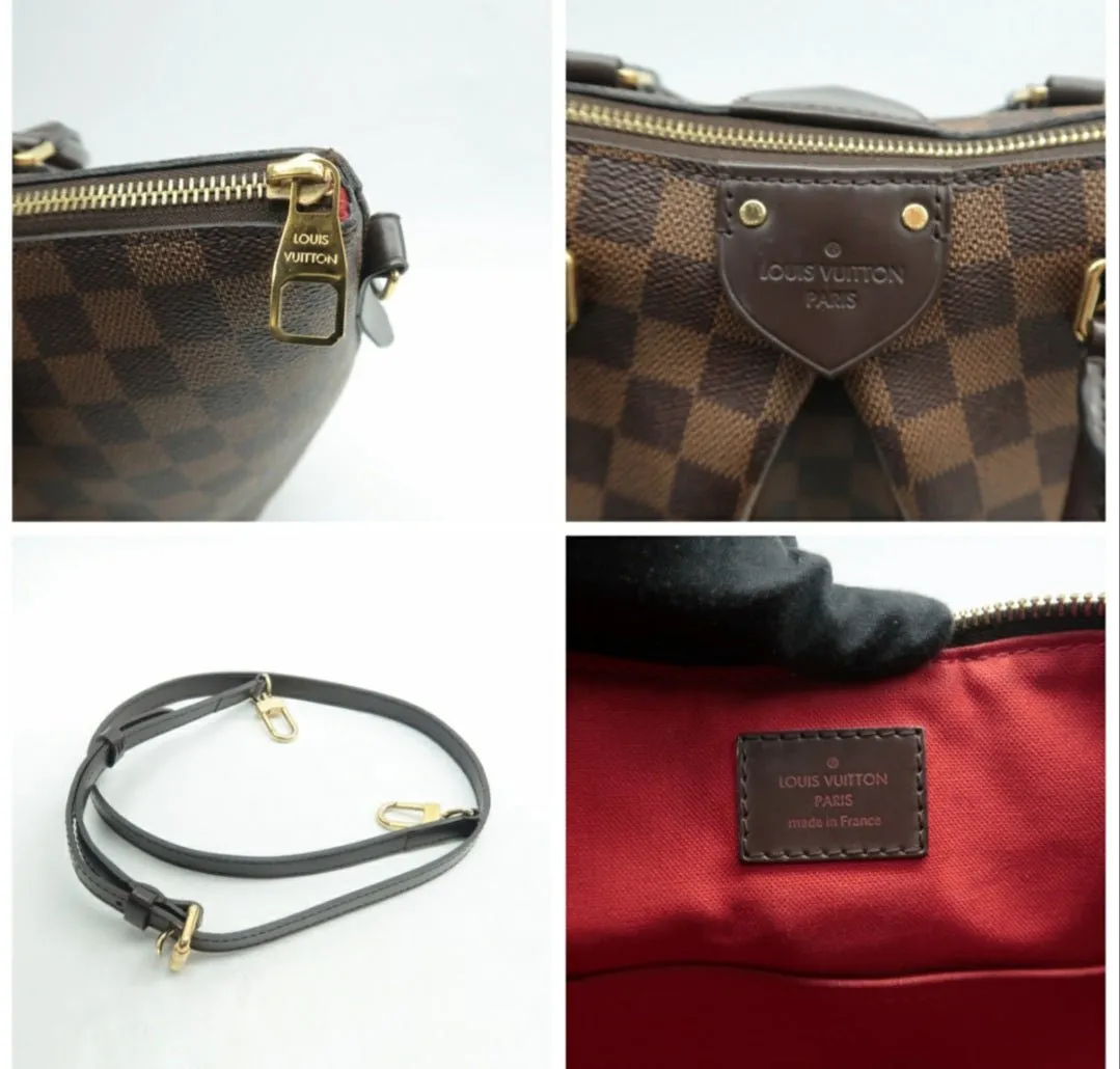 Louis Vuitton Siena Brown MM Damier Ebene Canvas Shoulder Bag