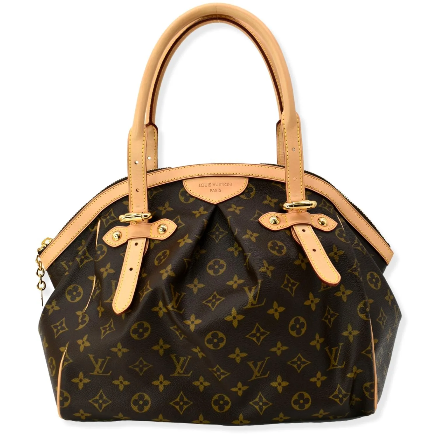 LOUIS VUITTON Tivoli GM Monogram Canvas Shoulder Bag Brown