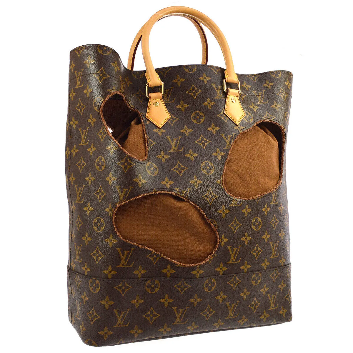 LOUIS VUITTON WITH HOLES TOTE BAG MONOGRAM COMME DES GARCONS SP4174 03749
