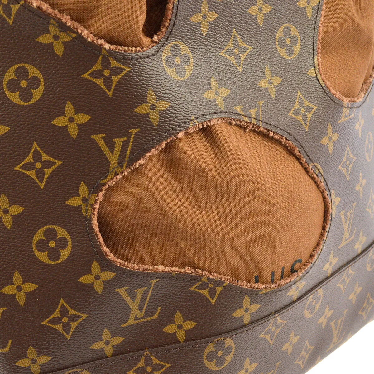LOUIS VUITTON WITH HOLES TOTE BAG MONOGRAM COMME DES GARCONS SP4174 03749