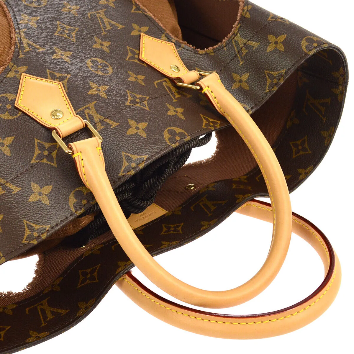 LOUIS VUITTON WITH HOLES TOTE BAG MONOGRAM COMME DES GARCONS SP4174 03749