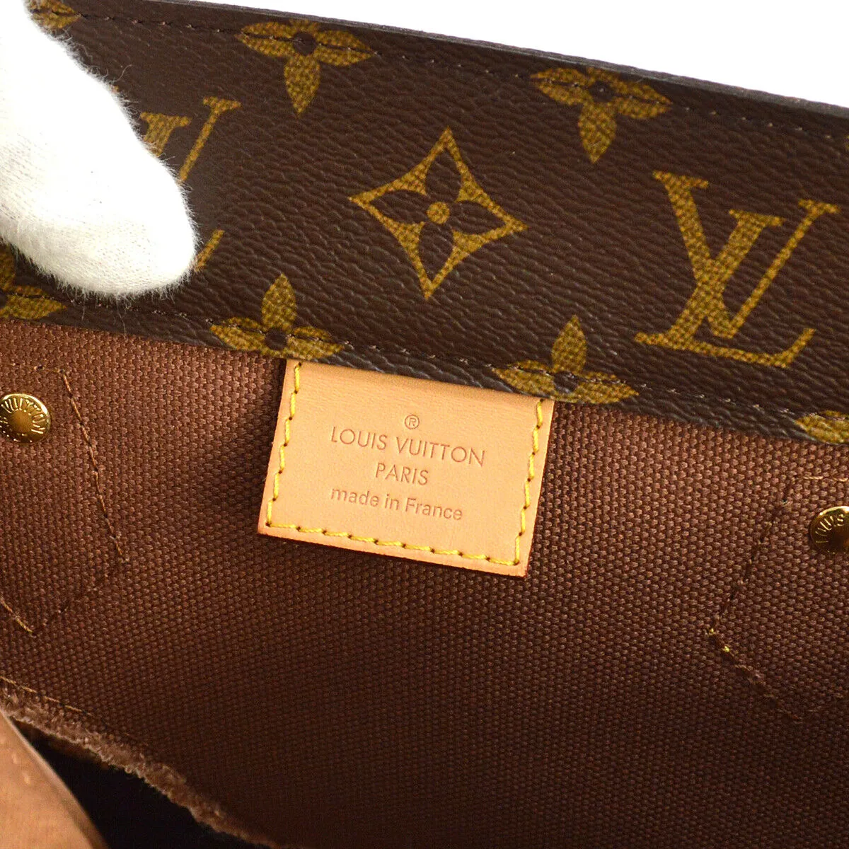 LOUIS VUITTON WITH HOLES TOTE BAG MONOGRAM COMME DES GARCONS SP4174 03749