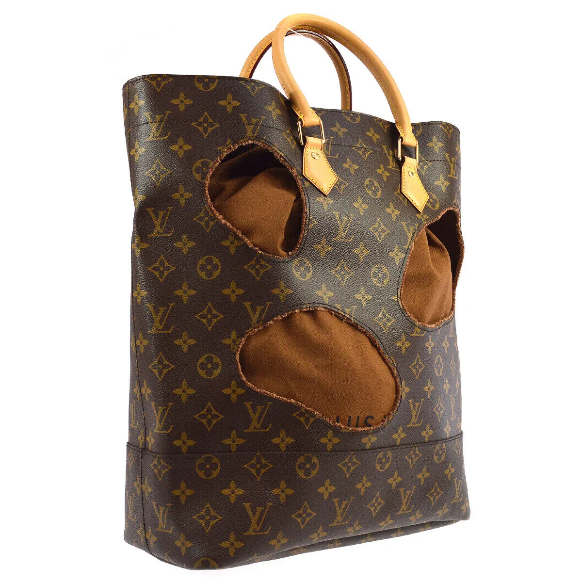 LOUIS VUITTON WITH HOLES TOTE BAG MONOGRAM COMME DES GARCONS SP4174 03749