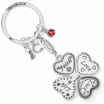 Lucky Clover Heart Key Fob E11042