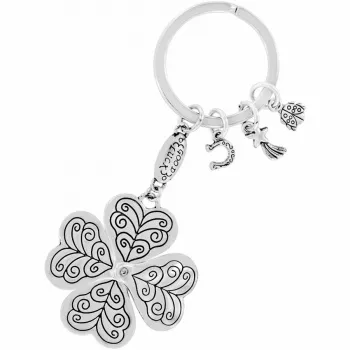 Lucky Clover Heart Key Fob E11042