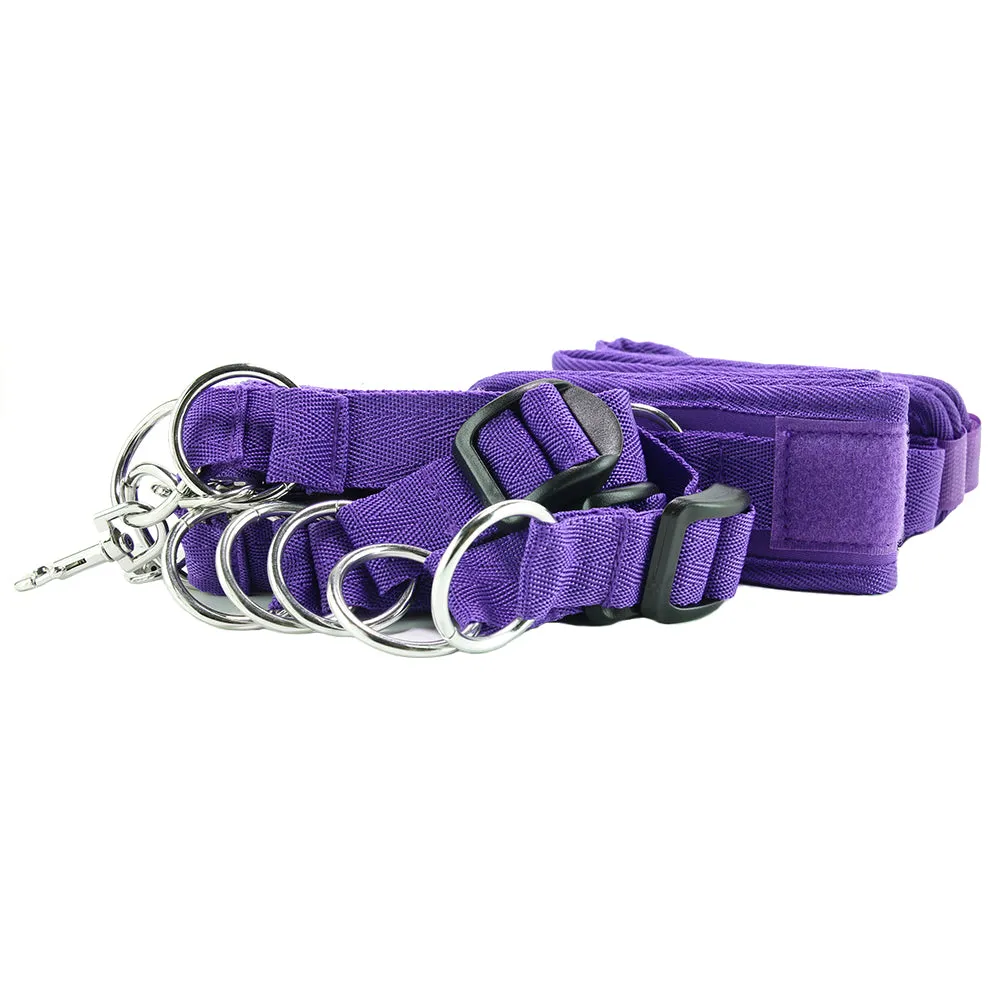 Lux Fetish 7-Piece Bed Spreader Playful Restraint System Purple