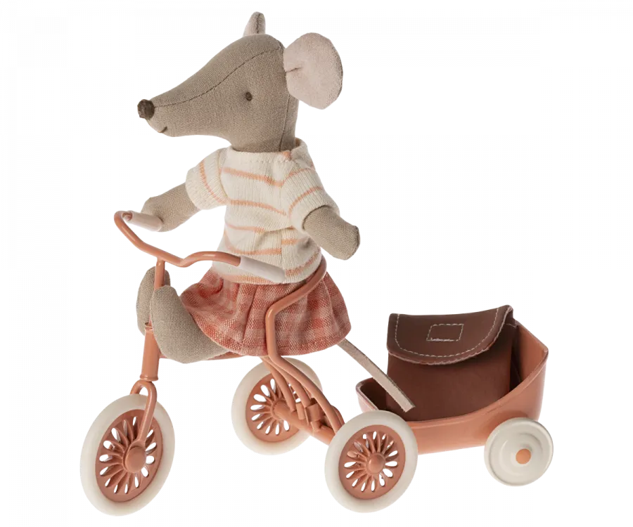 Maileg Tricycle Mouse 2024 - Coral (Big Sister)