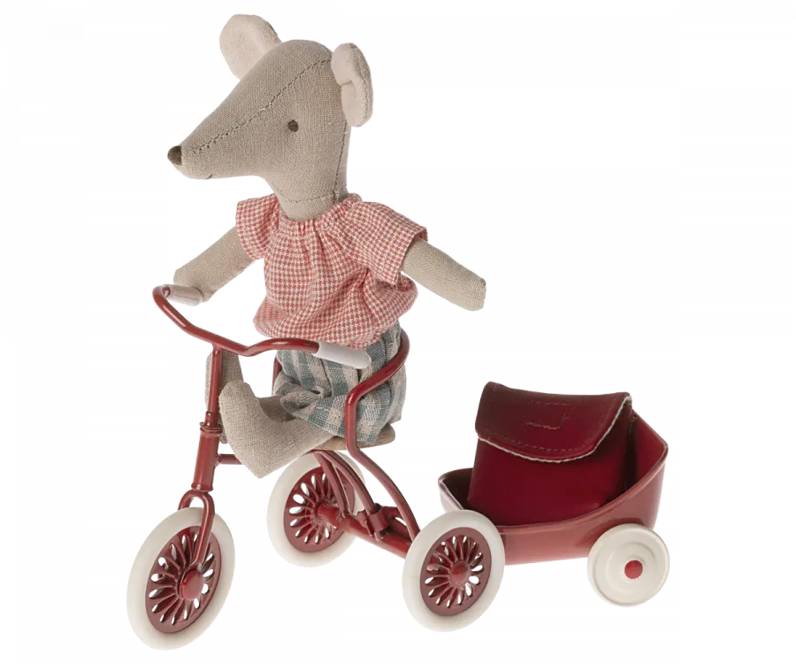 Maileg Tricycle mouse, Big sister - Red