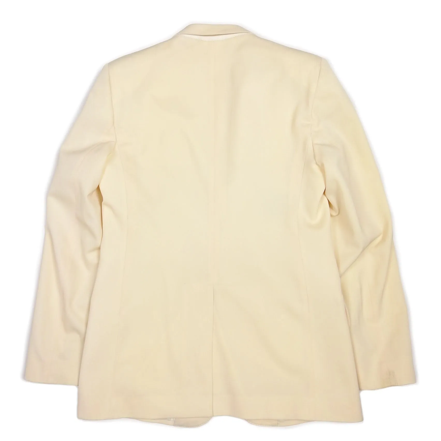 Maison Margiela Cream Wool Tux Blazer Size 48
