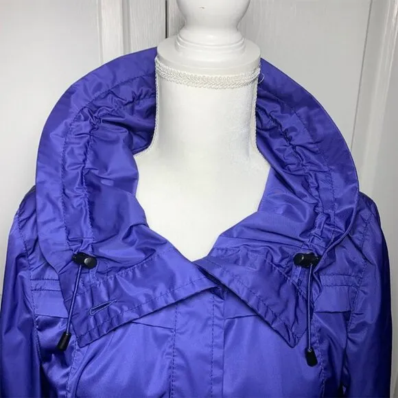 MARC NEW YORK Longline Drawstring Waist Parachute Raincoat