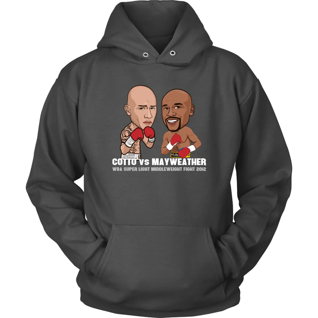 Mayweather vs Cotto Cartoon Hoodie
