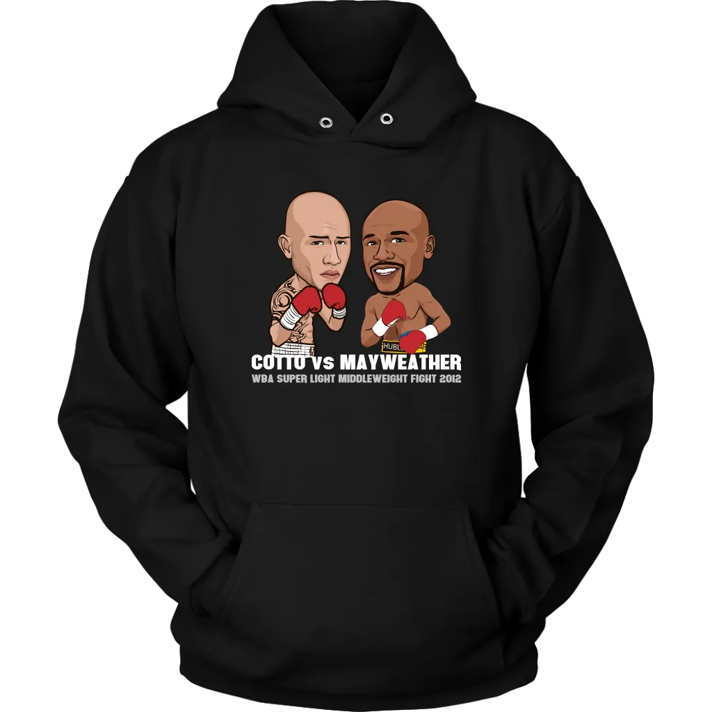 Mayweather vs Cotto Cartoon Hoodie