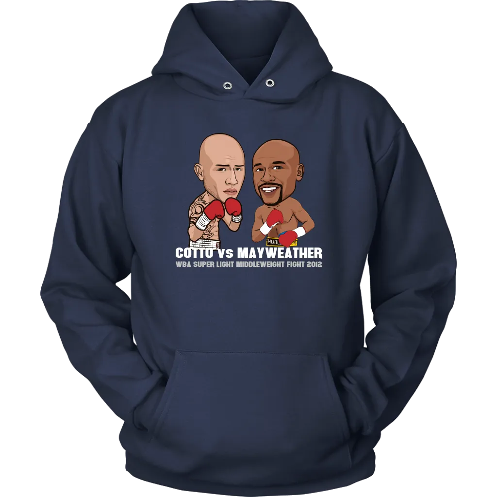 Mayweather vs Cotto Cartoon Hoodie