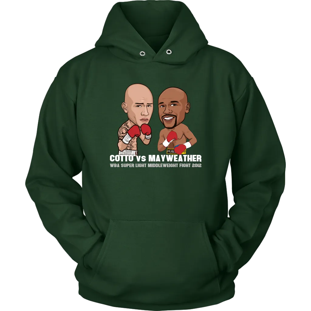 Mayweather vs Cotto Cartoon Hoodie