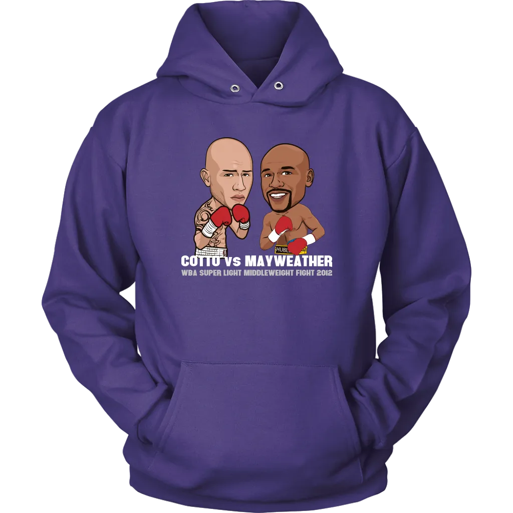 Mayweather vs Cotto Cartoon Hoodie