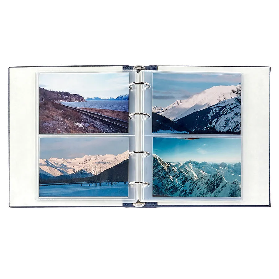 Medium 4-Ring Clear Pocket Album