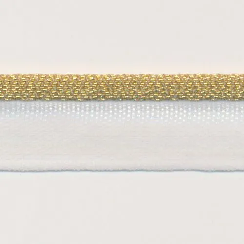 Metallic Piping Tape #1 Gold & White