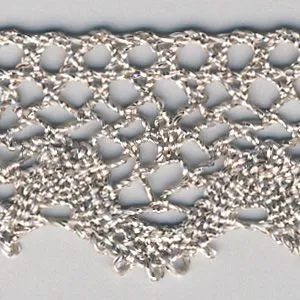Metallic Torchon Lace #4 Pink Gold
