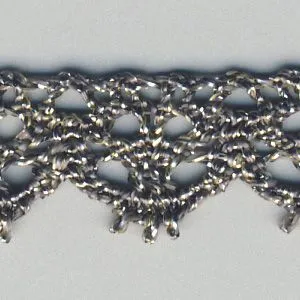 Metallic Torchon Lace #6 Green Gold