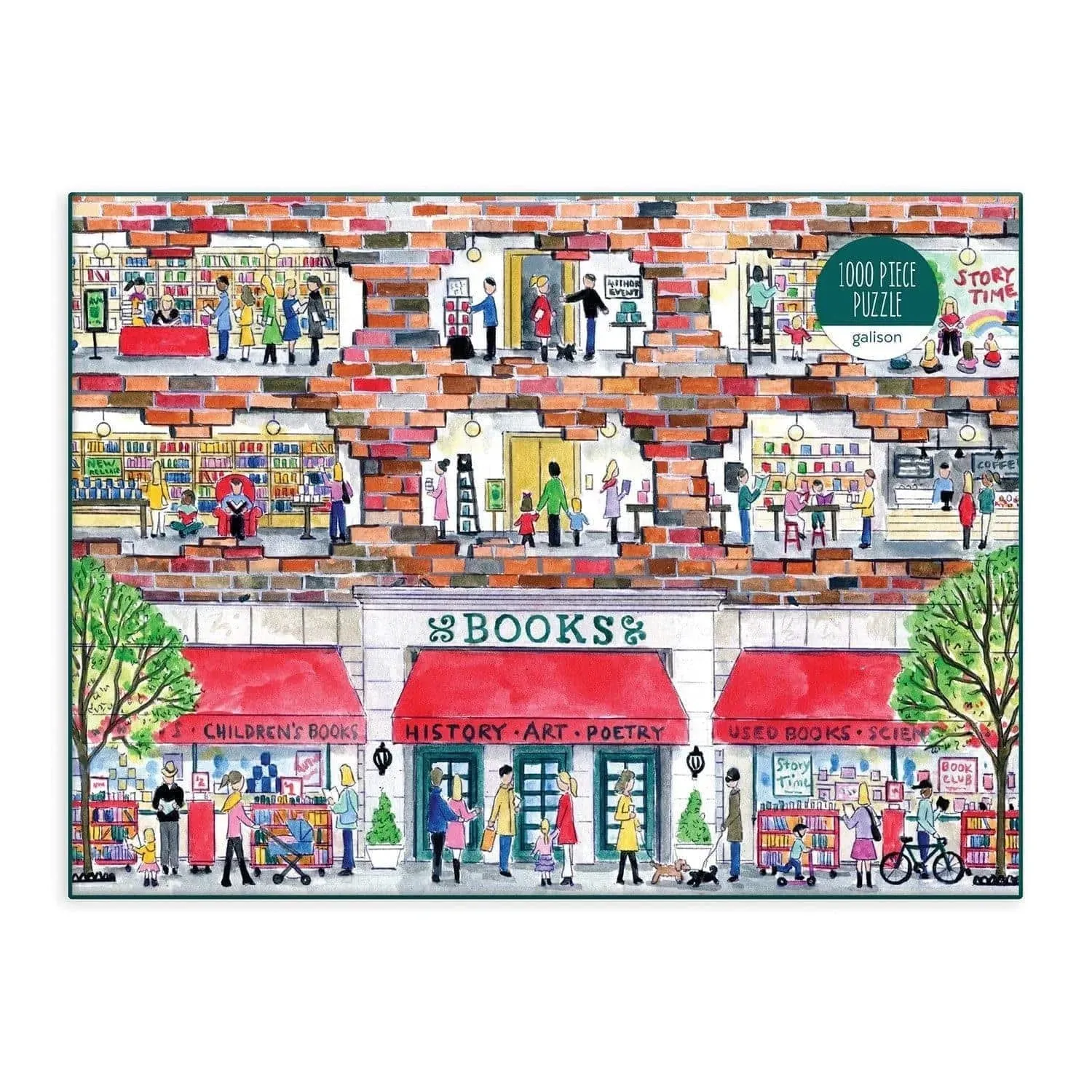 Michael Storrings A Day at the Bookstore 1000 Piece Jigsaw Puzzle