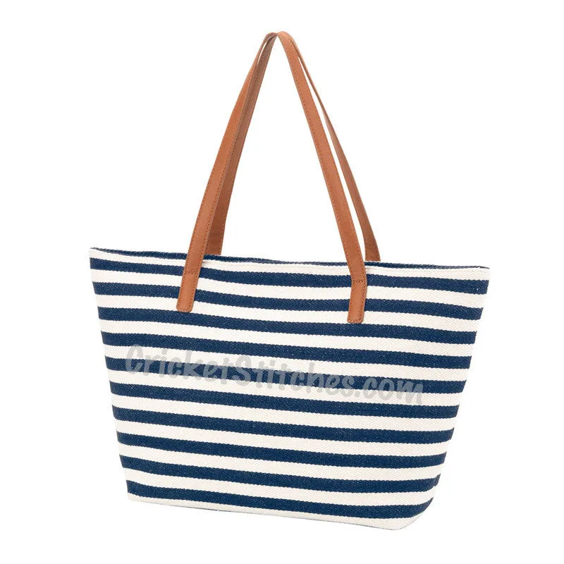 Monogrammed Charlotte Stripe Purse