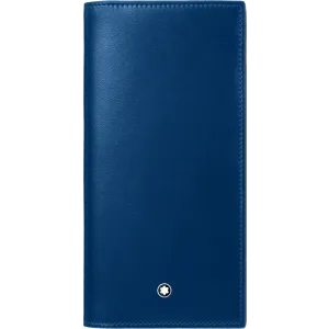 Montblanc 15 long portfolio mesherstück black/blue 129681